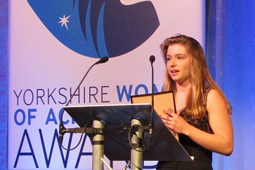 WEB Hannah receives Young Achiever award crop