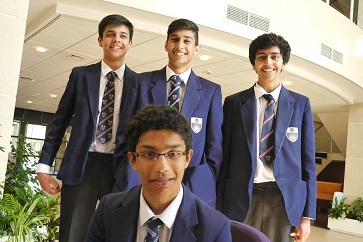 WEB Arvind Narayan with fellow participants in Maths Olympiad