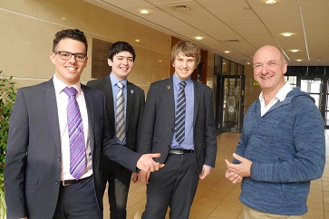 WEB Martin Morris with Sam Berson, Michael Shaw and Jake Stringer